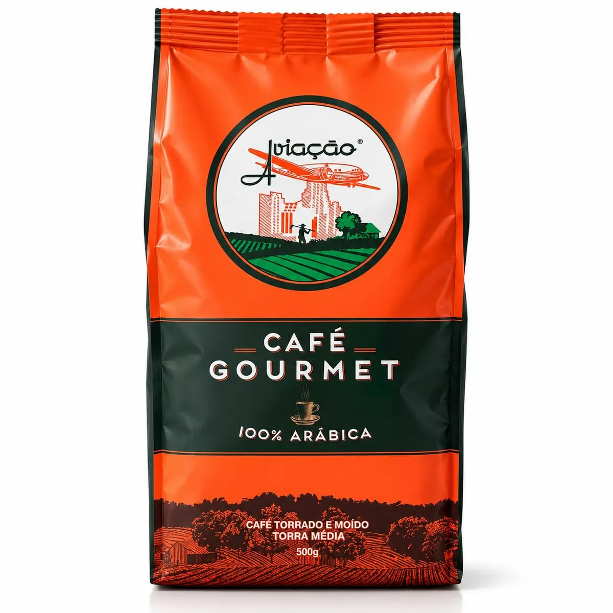 Café Gourmet Aviação 100% Arábica Torrado e Moído Torra Média | 100% arábica | Pouch | Torra média | Aroma marcante | Corpo equilibrado | Sabor refinado