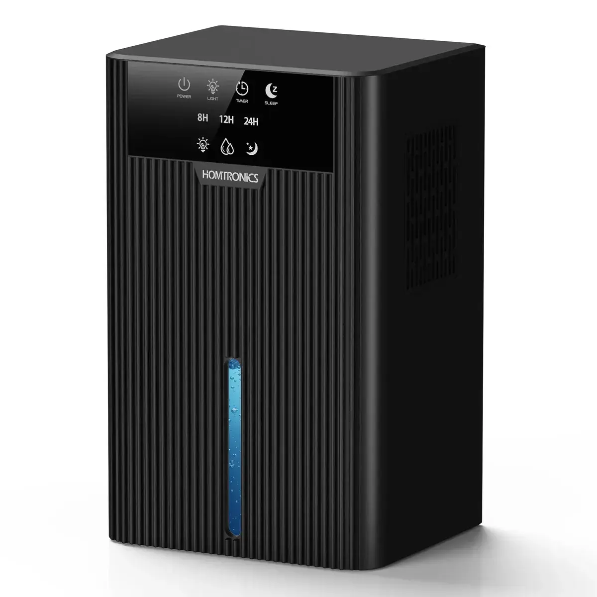 Desumidificador Homtronics 2500 ml, silencioso, com LED de 10 cores, temporizador, desligamento automático, modo de repouso e desligamento automático; desumidificador portátil silencioso para a casa