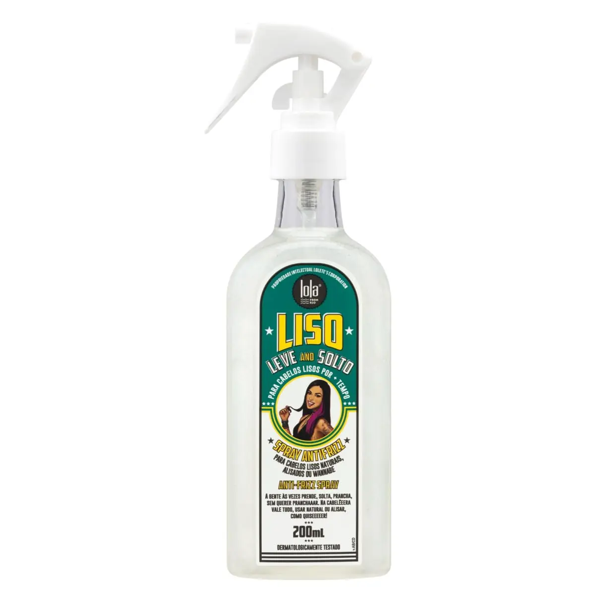 Liso Leve e Solto Spray Antifrizz 200ml , Lola Cosmetics - 1
