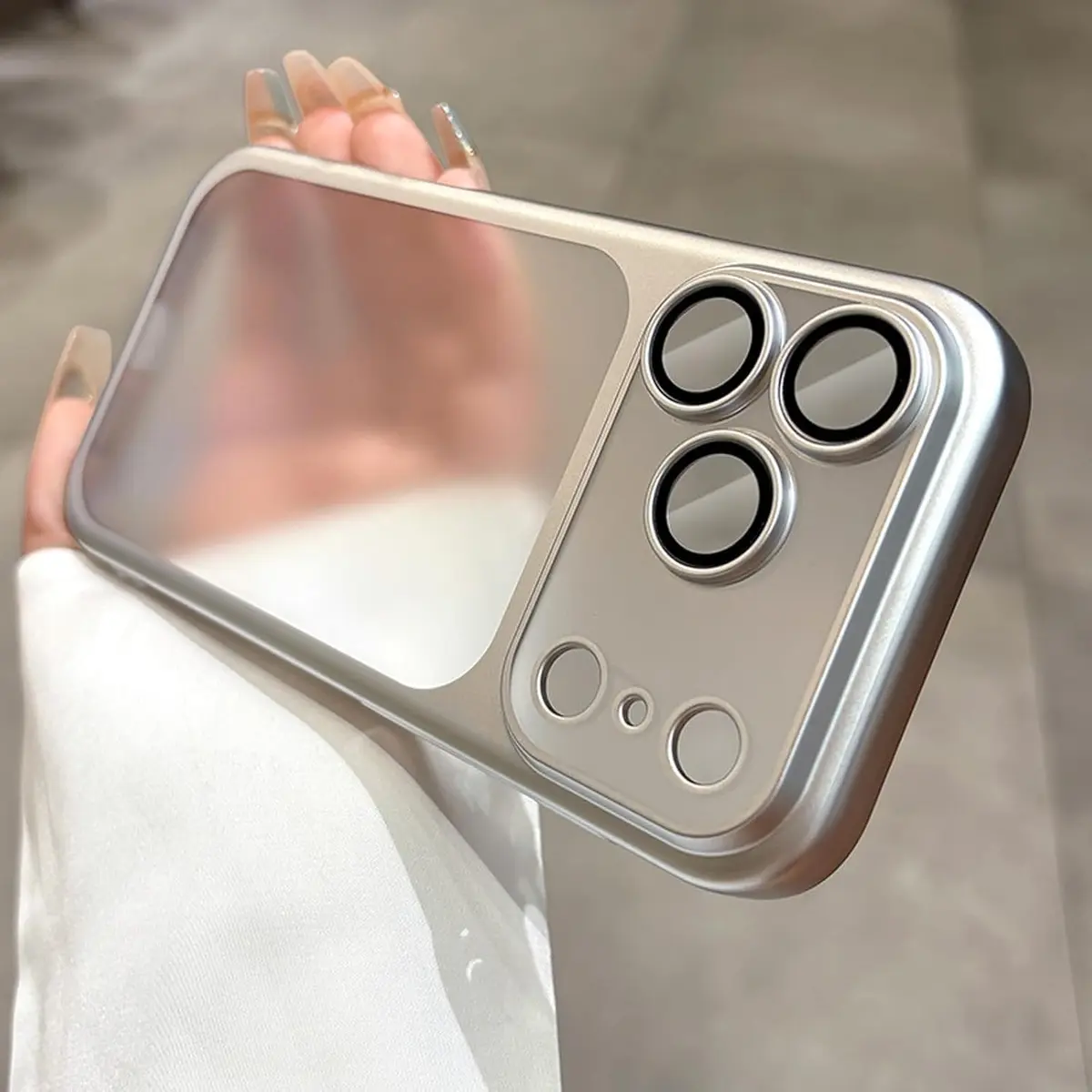 BEMMY Capa para iPhone 17Pro Max, Capa fina e Rígida Fosca para Celular com Protetor de Lente, à Prova de Choque. - 1