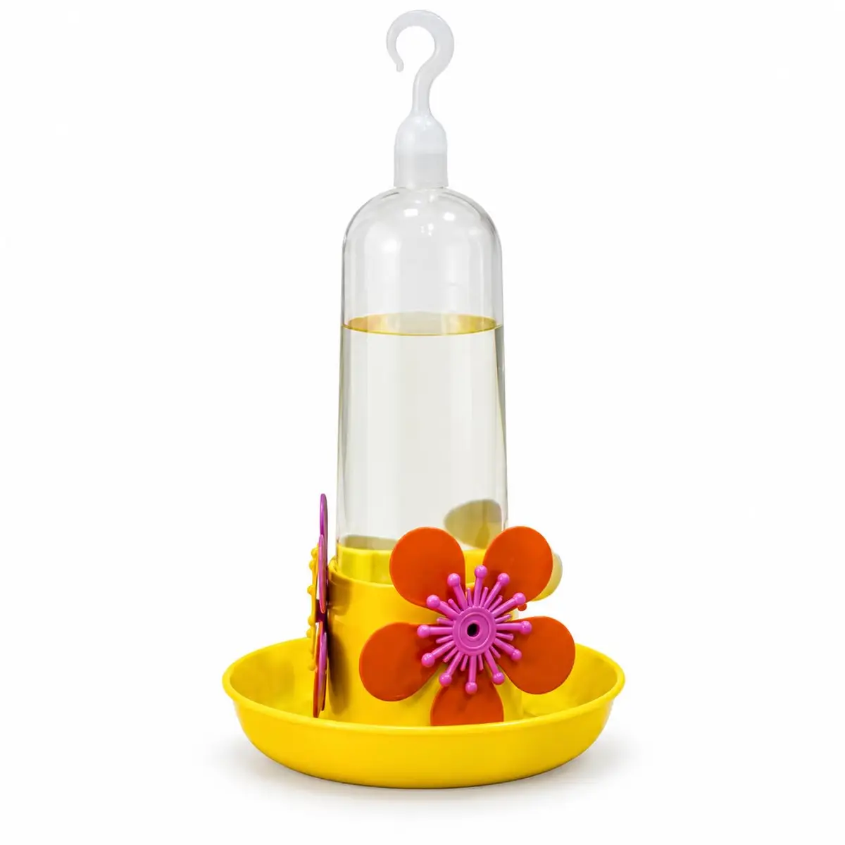 KIT 2 Bebedouros para Beija-Flor 90ml com Bandeja, Cores Sortidas | Atrai Pássaros, Fácil de Pendurar, Fácil de Limpar, Ideal para Jardim