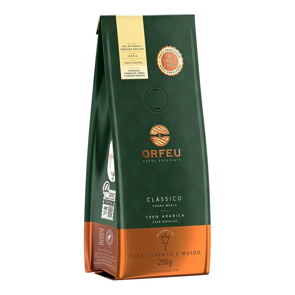 Café Orfeu Clássico Torrado e Moído 250g - 1