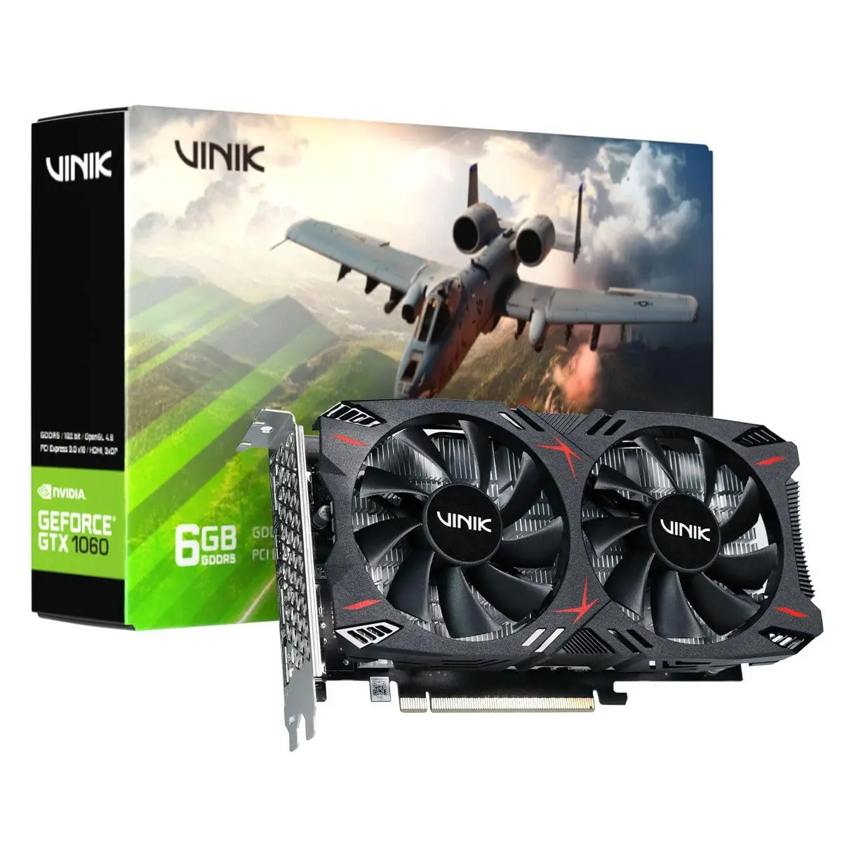 Vinik GPU Nvidia Geforce Gtx 1060 6GB GDDR5 192 Bits GPUVK10606GB2F - 1