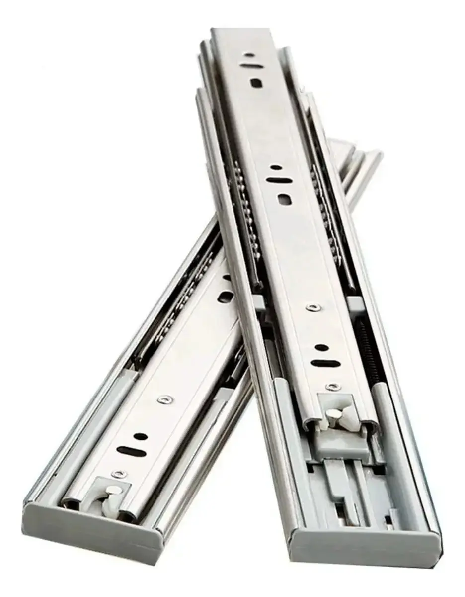 HD Ferragens Soft Closing de 40x4.5cm trilho gaveta zincado - 1