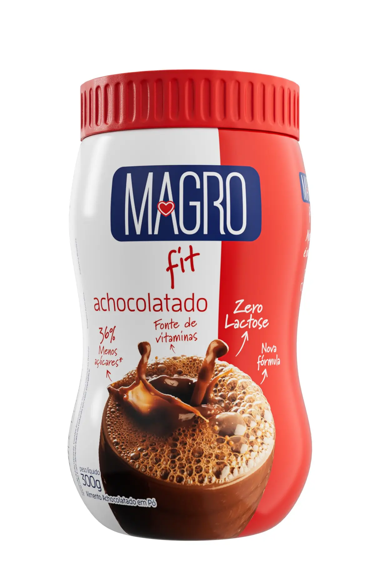 Achocolatado em Pó Lowcucar Magro Light, 300g | Pote