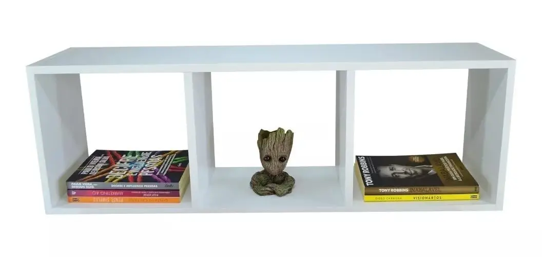 Nicho Para Quarto Sala Cozinha Multiuso Branco Decorativo 90cm - 1
