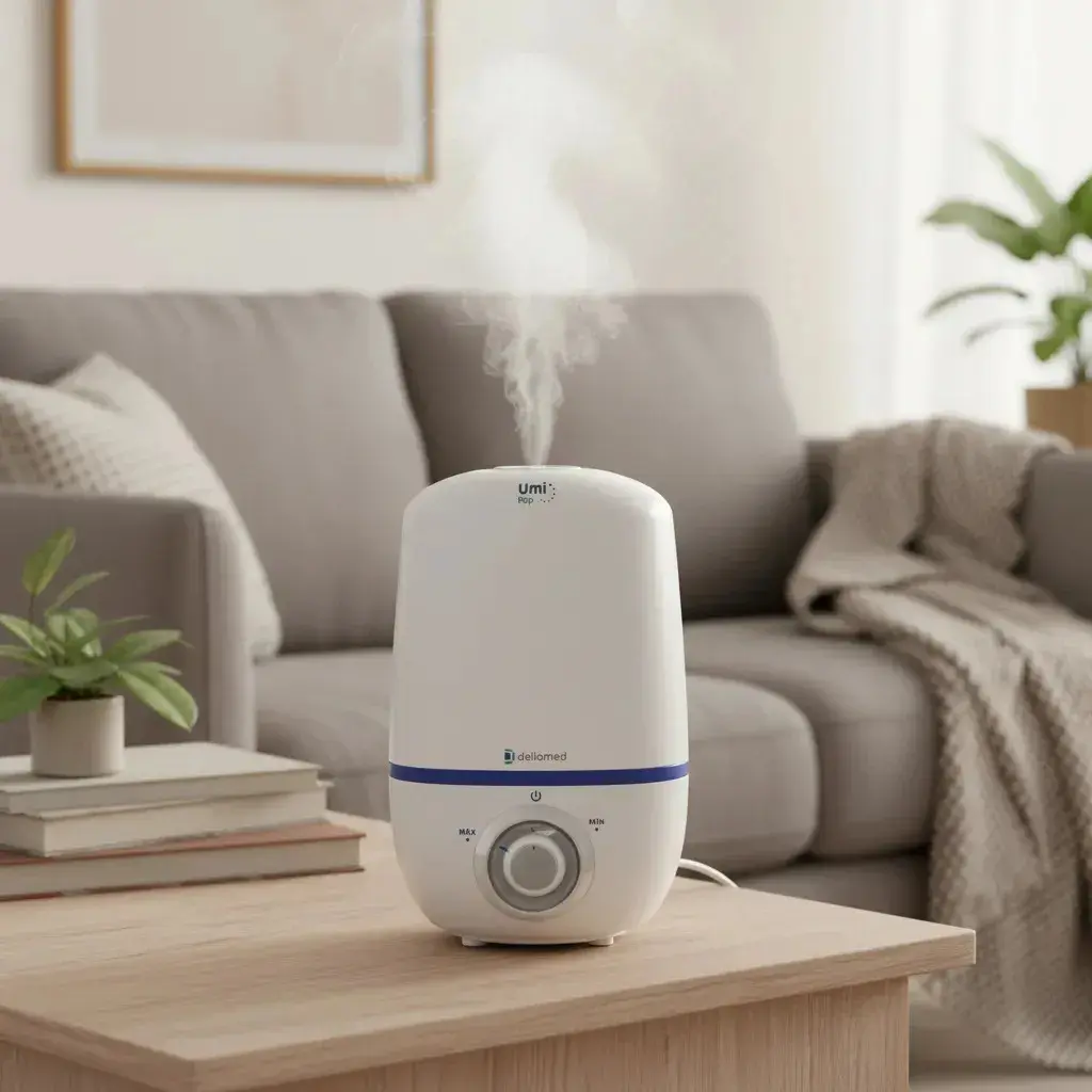 Umidificador De Ar Ultrassônico Umi Pop Health 2,3l Dellamed Cor Branco Bivolt thumbnail 9