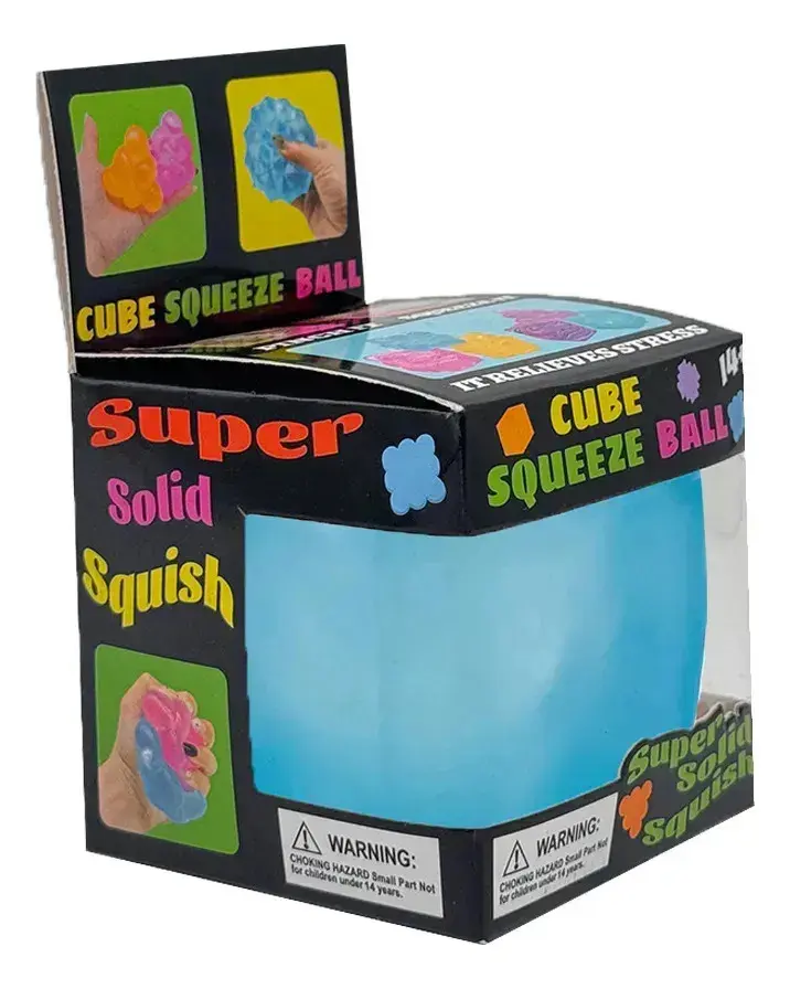 Brinquedo Anti Estresse Needoh Nice Cube Bola Relaxante Azul
