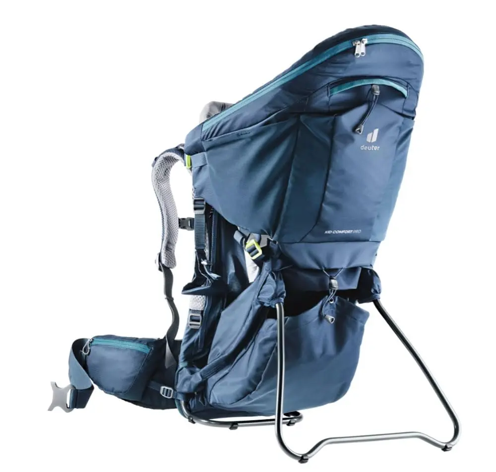 Deuter, Mochila Kid Comfort Pro New para Transporte de Crianças com Capacidade para até 22kg + 2kg de Carga, Azul.