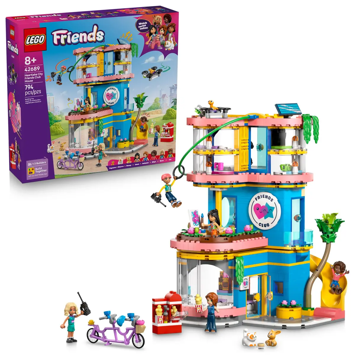 LEGO Friends Clube dos Friends da Cidade de Heartlake 42689 (794 Peças) - 1