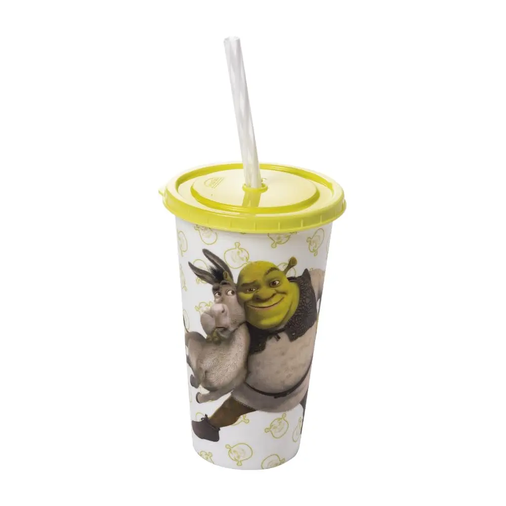 Plasútil Copo Refri com Canudo Shrek 500 Ml - 1