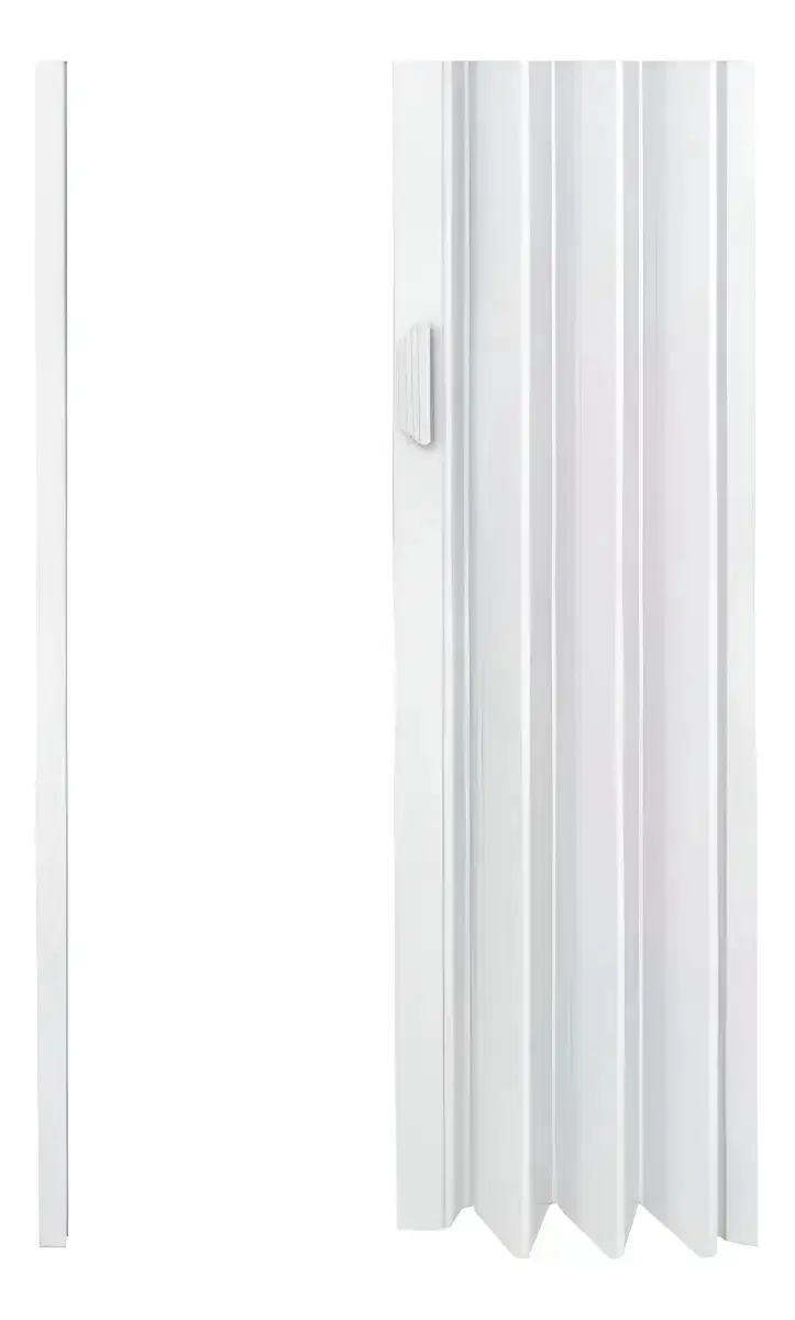 Porta Sanfonada Pvc 210x60cm Branca - Fortlev Cor Branco