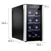 Adega de Vinho Climatizada Electrolux 8 garrafas Uma Porta Acabamento em Alumínio (ACB08) - Bivolt - 1