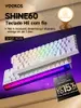 Teclado Gamer Veekos Shine60 HE magnético 60% AGRB Gatilho rápido 0,01 mm 8K - 1