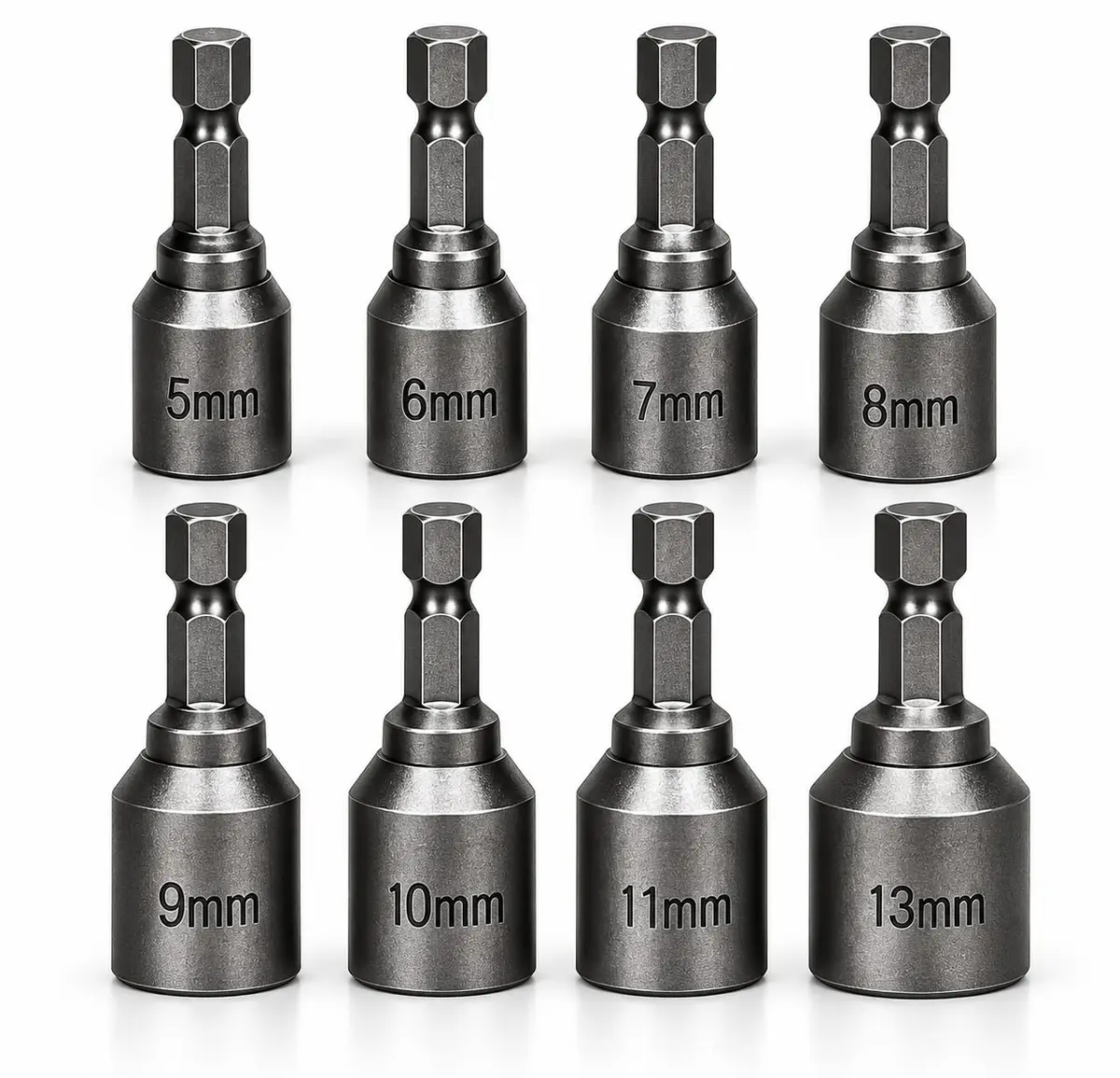 Kit 8 Bits Canhão Magnéticos 65mm para Furadeira e Parafusadeira