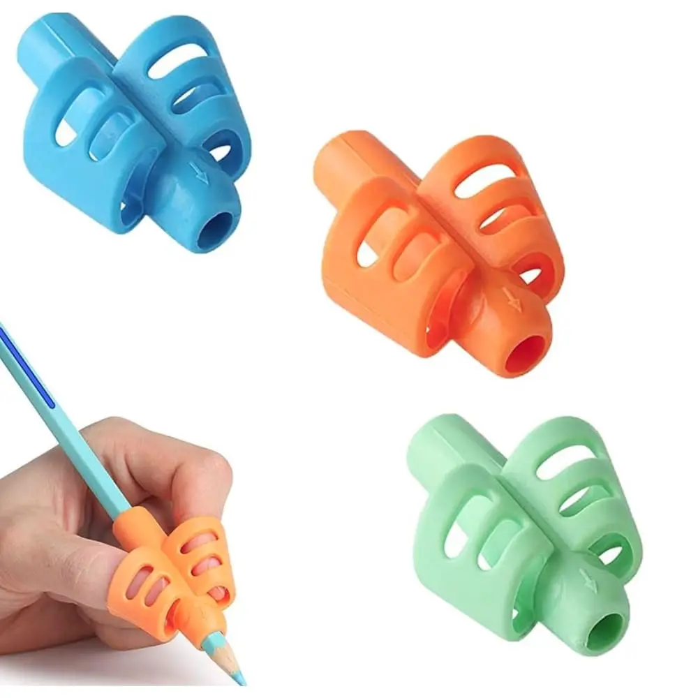 Kit 3 Pegadores de Lápis Ergonômicos para Crianças, Estimula a Escrita com Diversão, Suporte de lápis e caneta para escrever DUPIN