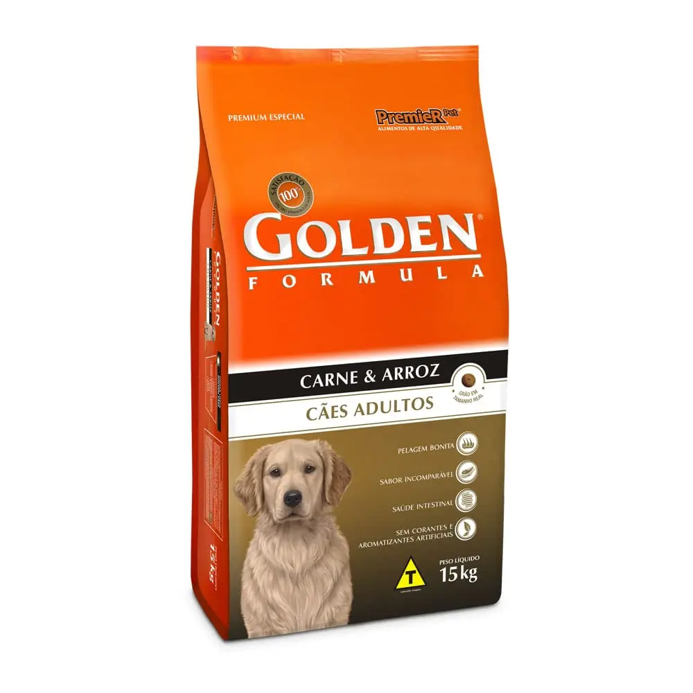 Golden Cão Adulto Carne 15Kg