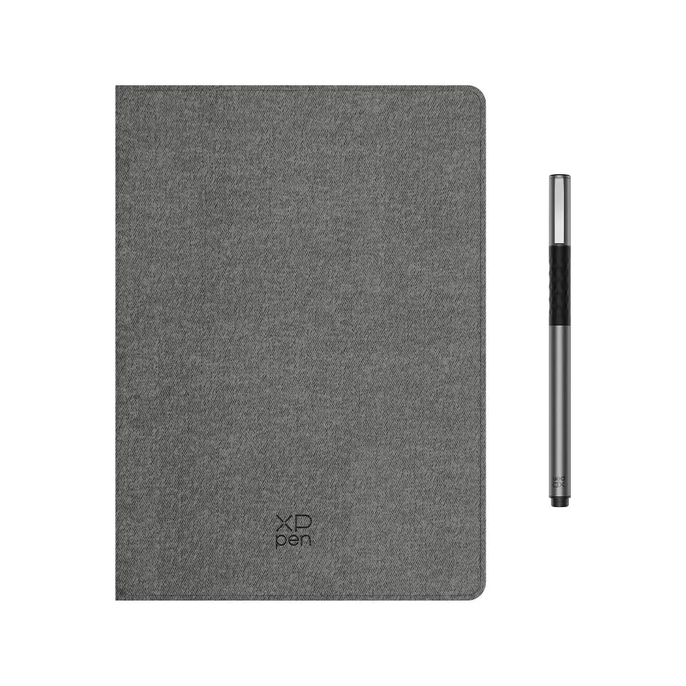 Caderno Inteligente Digital XP-Pen Note Plus Bluetooth Cinza Formato A5 com 8192 Níveis de Pressão Caneta PH18 Stylus Ponta Fina 0.8 mm Tinta Premium CT860B-GR