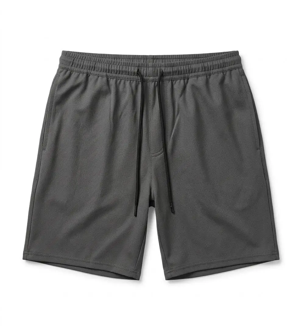 Bermuda Masculina Premium com Tactel Elastano e Cordão Ajustável – Shorts Liso – Ideal para Academia, Treino e Uso Casual