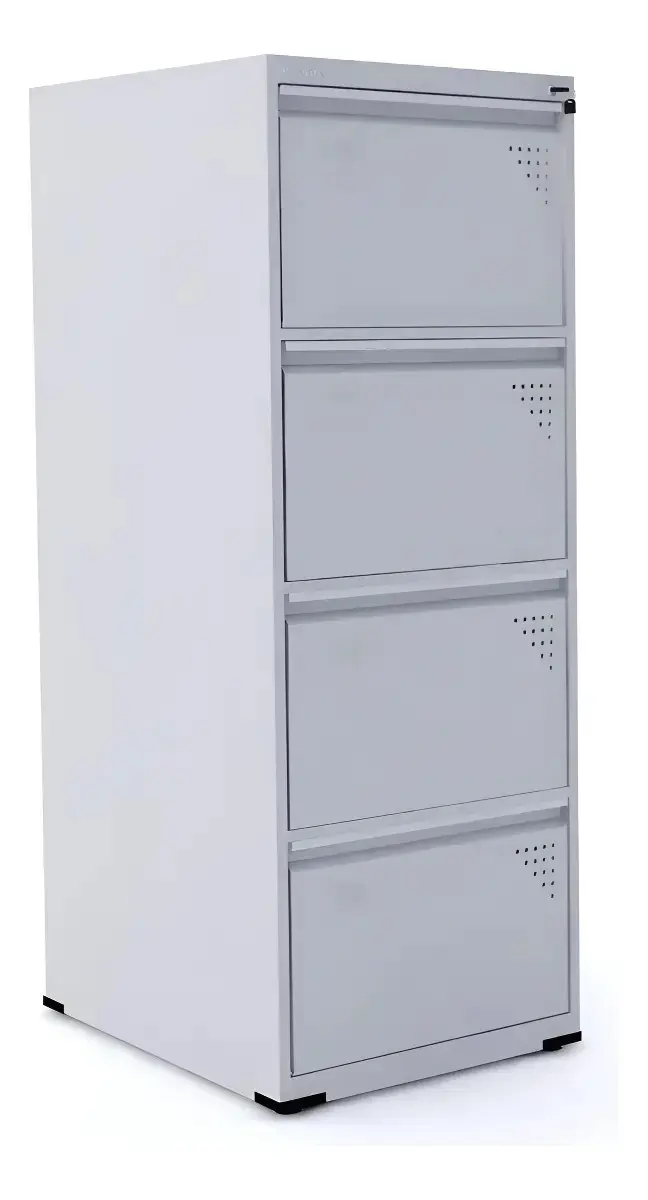 Arquivo De Aço 4 Gavetas Pandin Slm - Cinza
