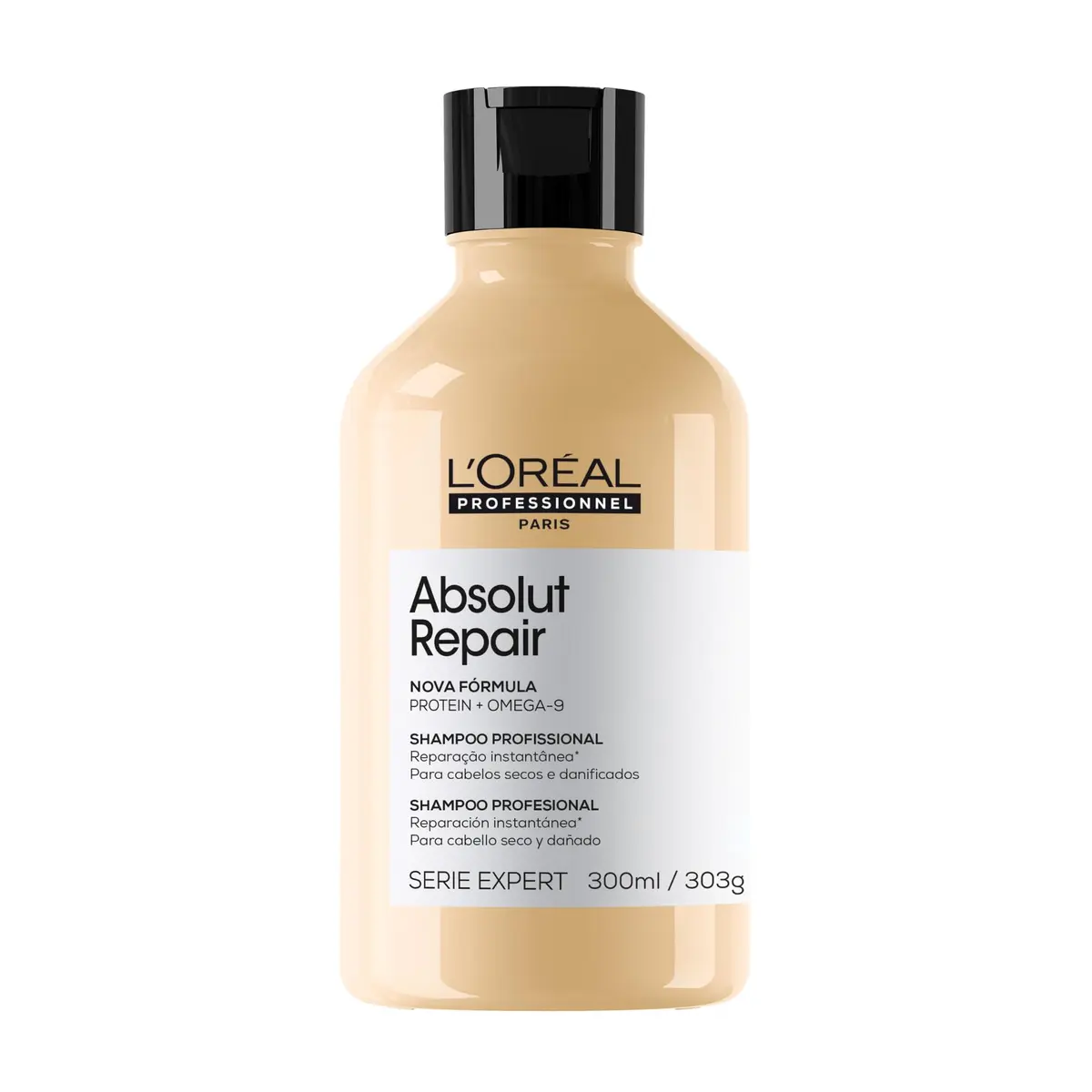 L’Oréal Professionnel | Absolut Repair Shampoo Refil | Com Proteína e Quinoa Dourada para cabelos danificados e secos | SERIE EXPERT