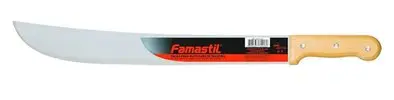Facão Para Mato Famastil 20 Cabo de Madeira Lâmina Polida e Temperada Cabo Desenho Ergonômico - 1