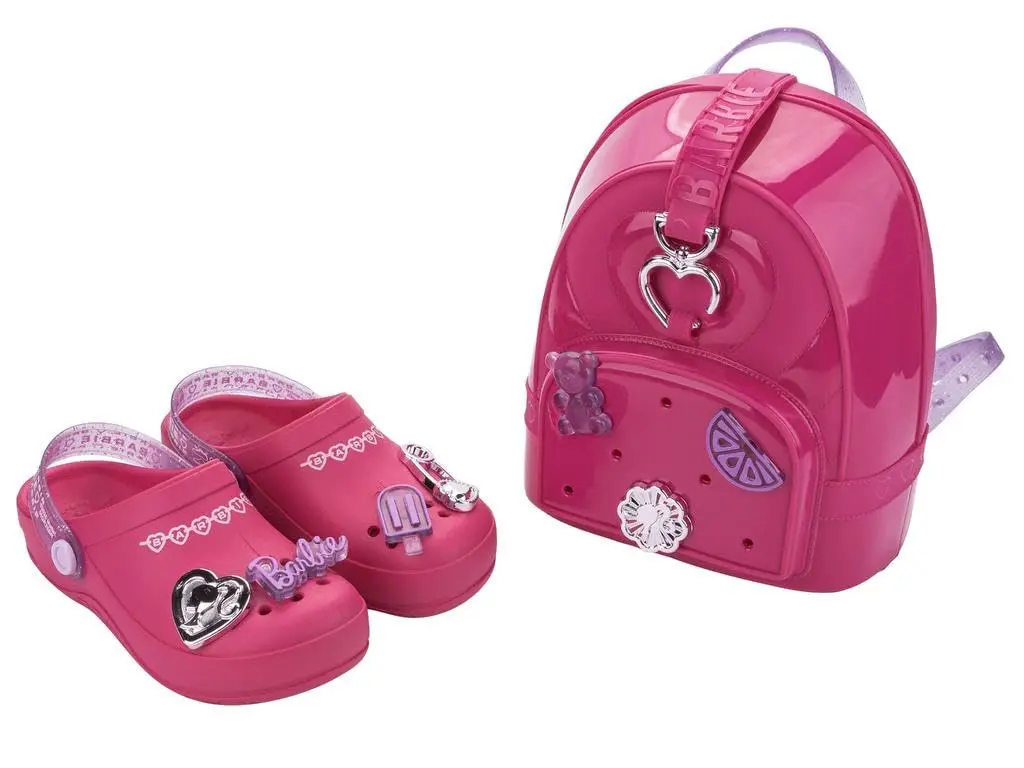 Babucha Infantil Barbie Pop Pins, Grendene Kids, Kit, - 1