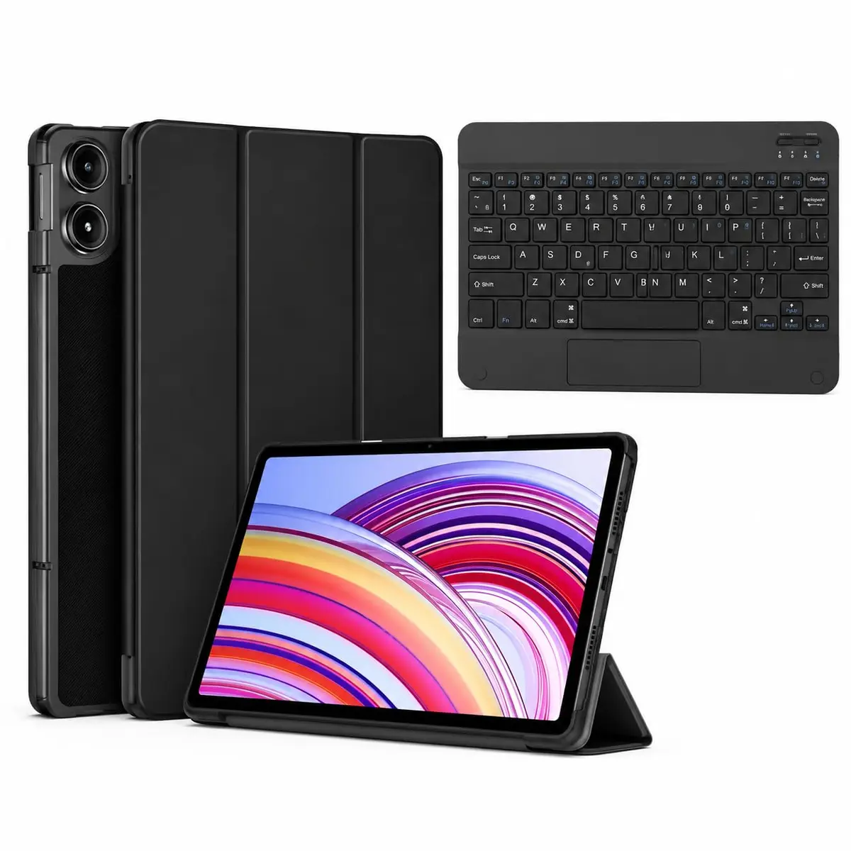 Kit Capa Slim Para Xiaomi Redmi Pad PRO 12,1" Polegadas + Teclado + Mouse (CLIQ.Envio)