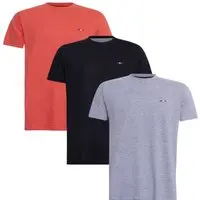 Kit 3 Peças Camisetas Básicas Masculina FMF Premium Multicolorido - 1