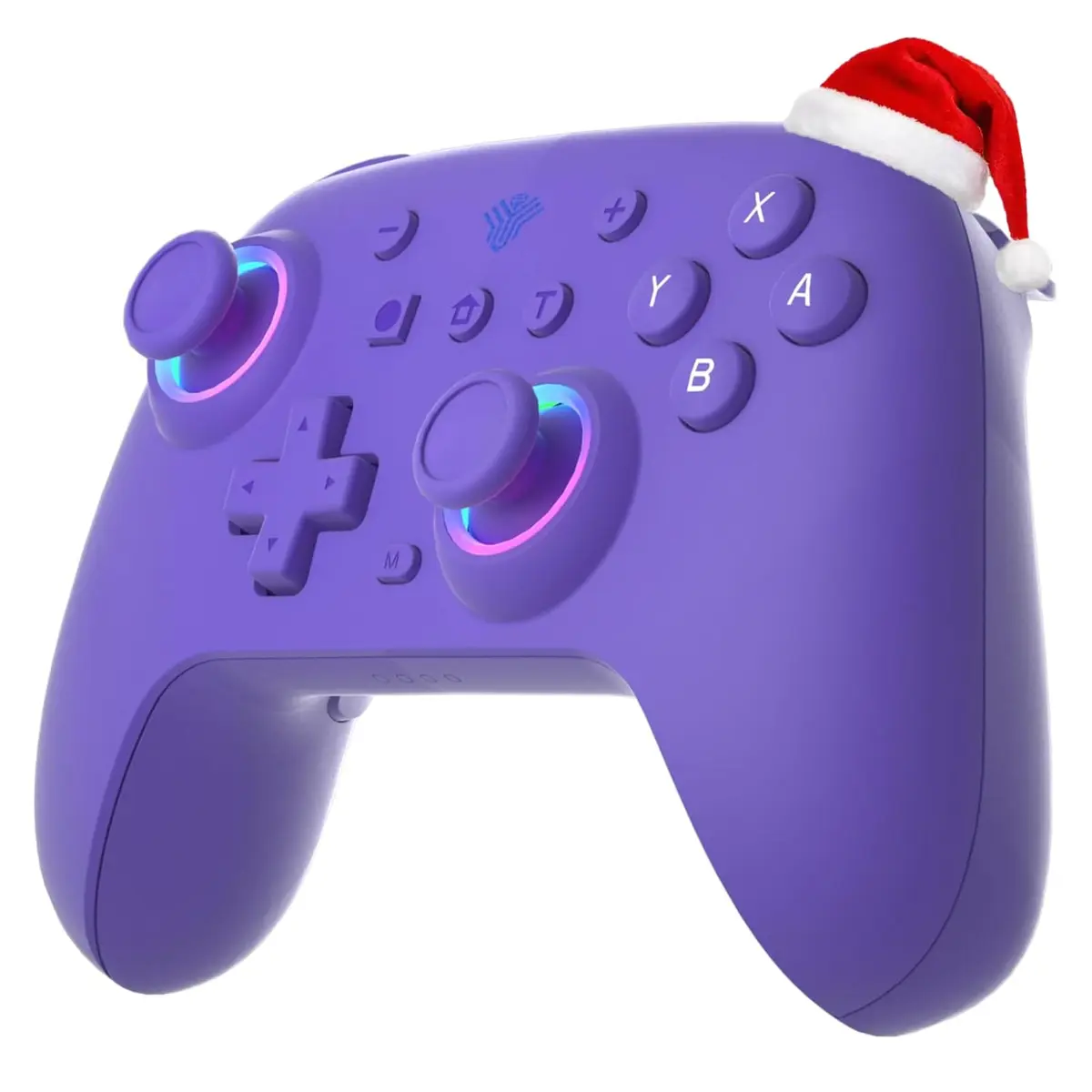 SZYUYU Controle Switch para Nintendo Switch, Switch Pro para Switch/OLED/Lite/PC com 7 cores de luz LED/3 níveis TURBO ajustável, vibração dupla de 4 velocidades, suporta despertar e movimento do eixo