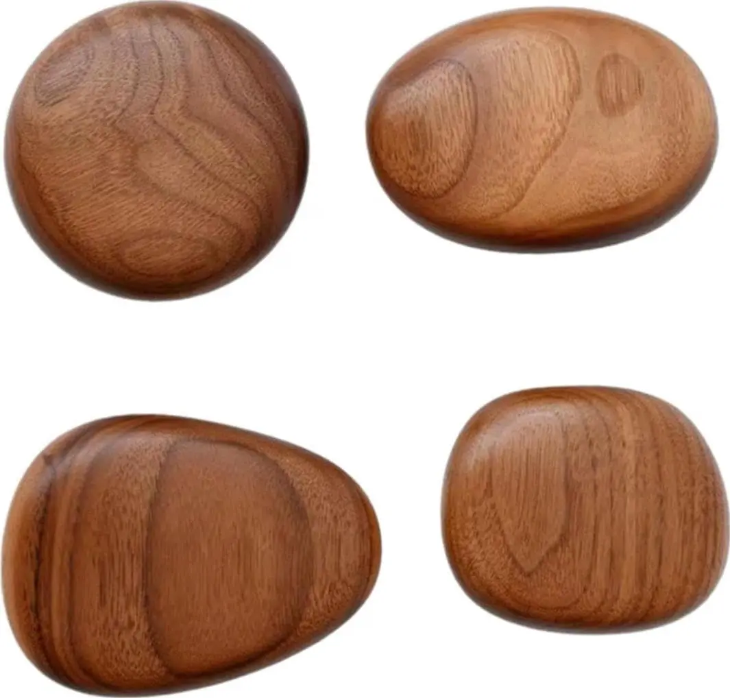 4 Ganchos Madeira para Parede para Casacos Cachecóis Bolsas | Uso Doméstico, Conjunto com 4 Peças, Ganchos Criativos, Para Parede - 1