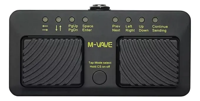 M-Vave Cube Turner Pro Pedal de giro de página sem fio preto