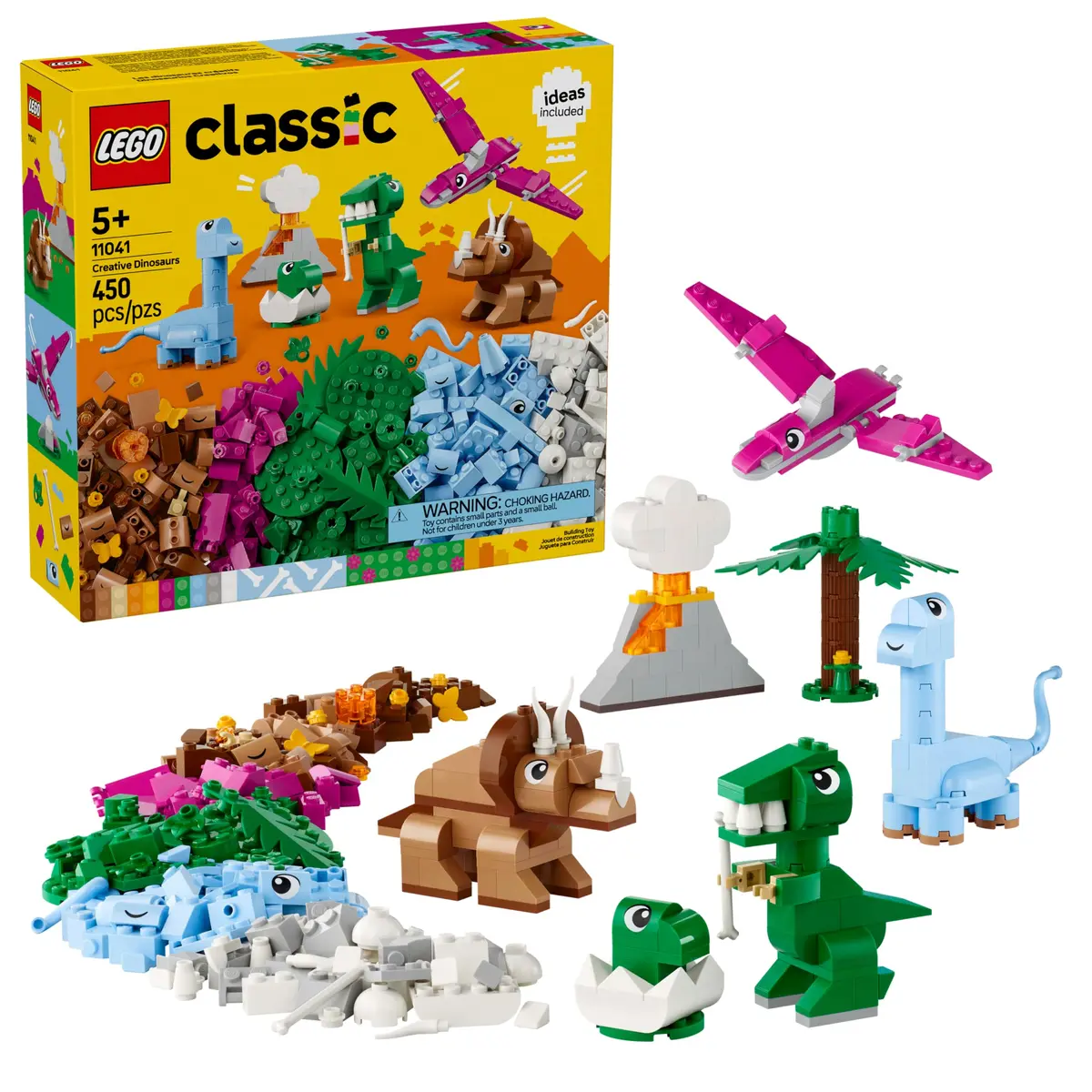LEGO Classic Dinossauros Criativos 11041 (450 Peças) - 1