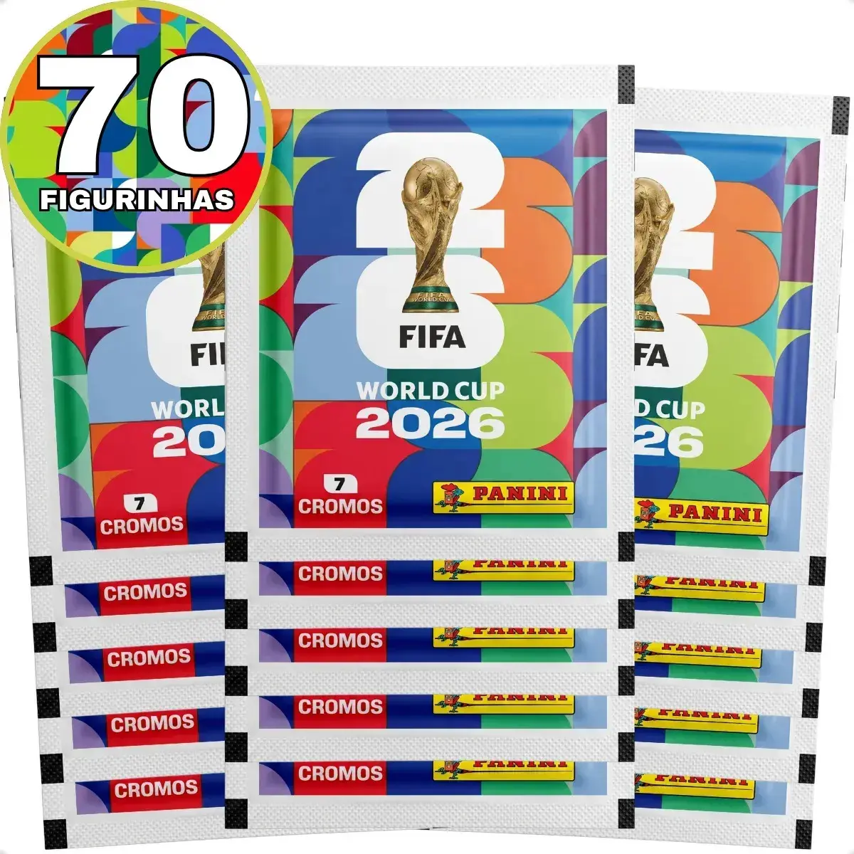 Kit 70 Figurinhas Do Álbum Copa Do Mundo 2026 Rega Copa Do Mundo 2026 Fifa