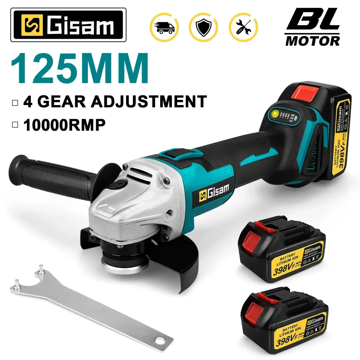 Margar 125mm m14 moedor de ângulo sem escova bateria li-ion sem fio corte polimento moagem ferramenta elétrica para makita 18v bateria pino