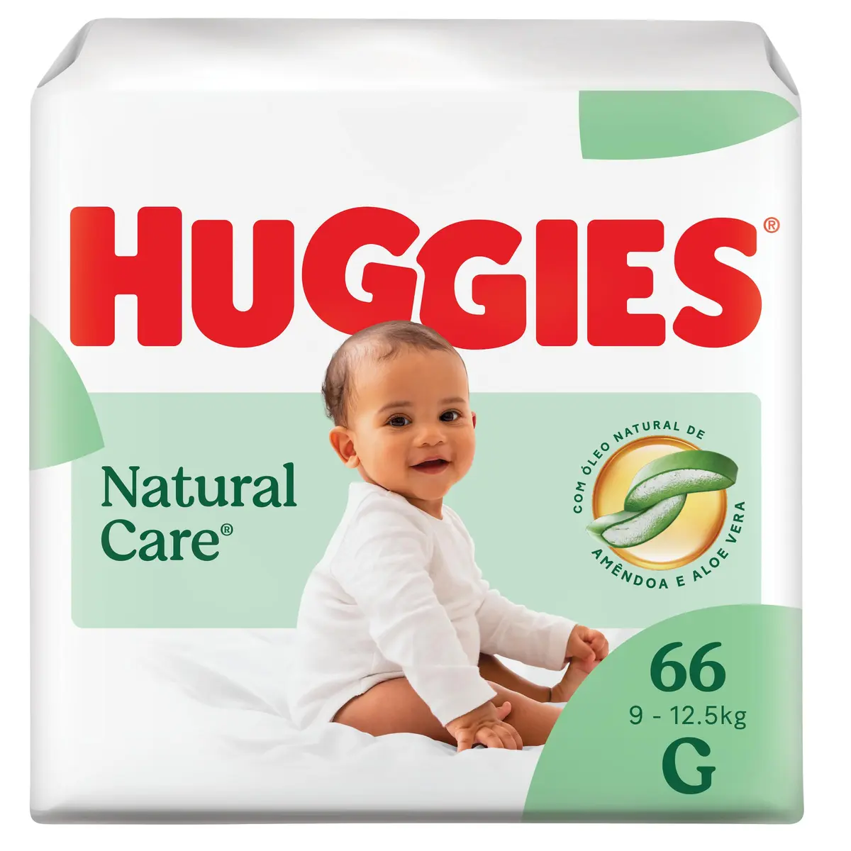 Huggies Fralda Descartável Premium Natural Care G - 66 Un - 1