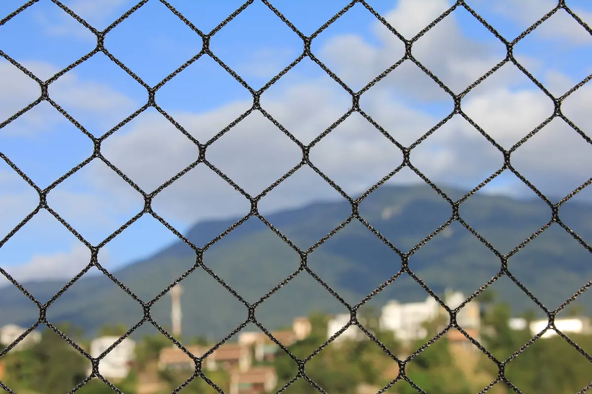 Kit Rede/Tela De Proteção Preta - 34,30M2 - 1