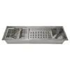 Canal organizador escorredor inox 60cm - Tubrax - 1