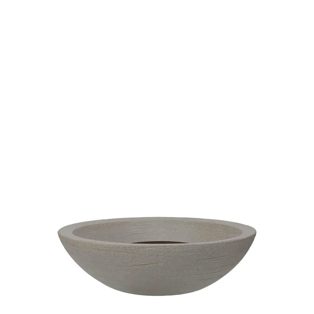 Vasart Terra Vaso de Flores Bowl, Granito Pedra, 55x16cm