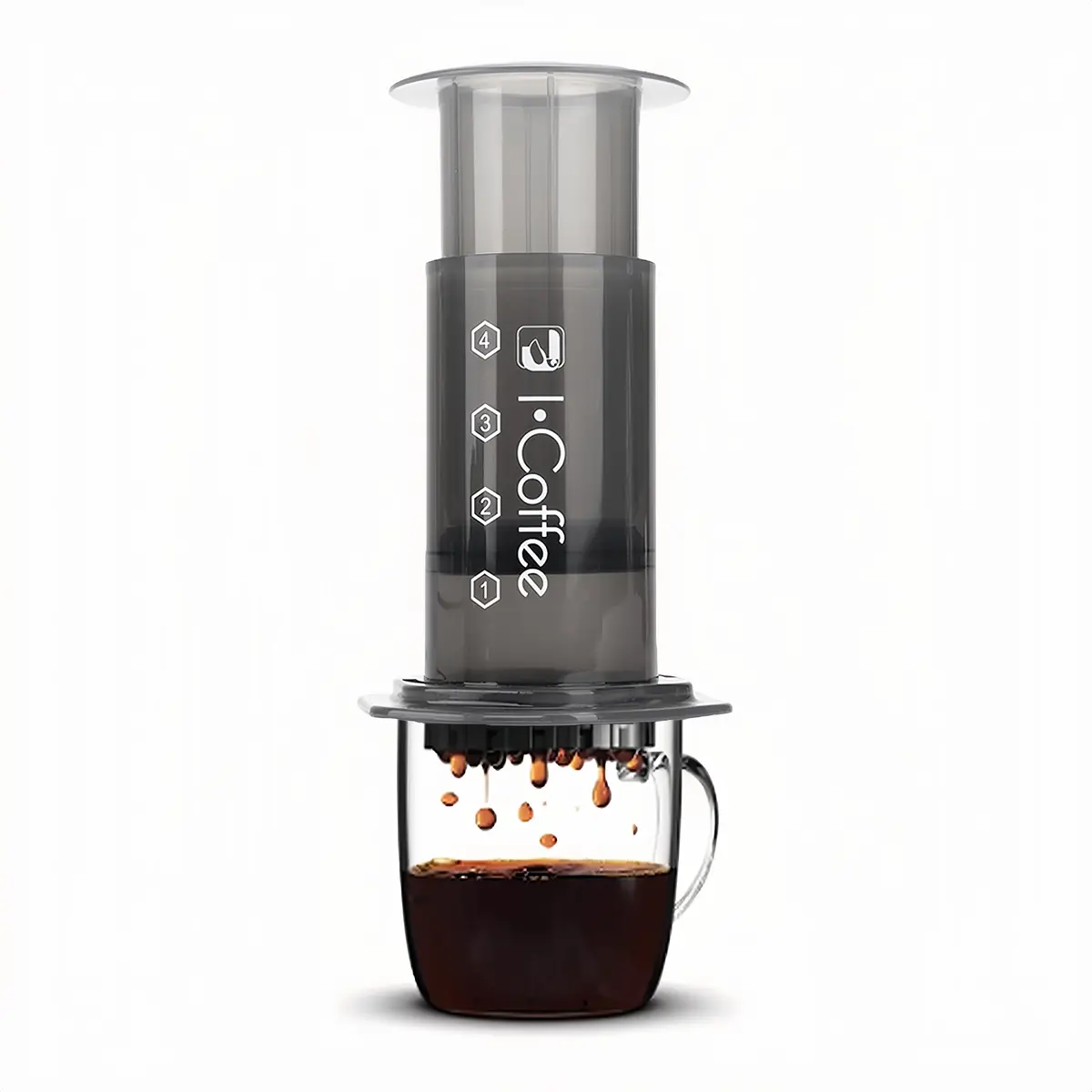 Cafeteira Portátil Tudo em Um com Prensa Francesa | Pour Over e Café Espresso para Viagem, Camping e Casa - 1