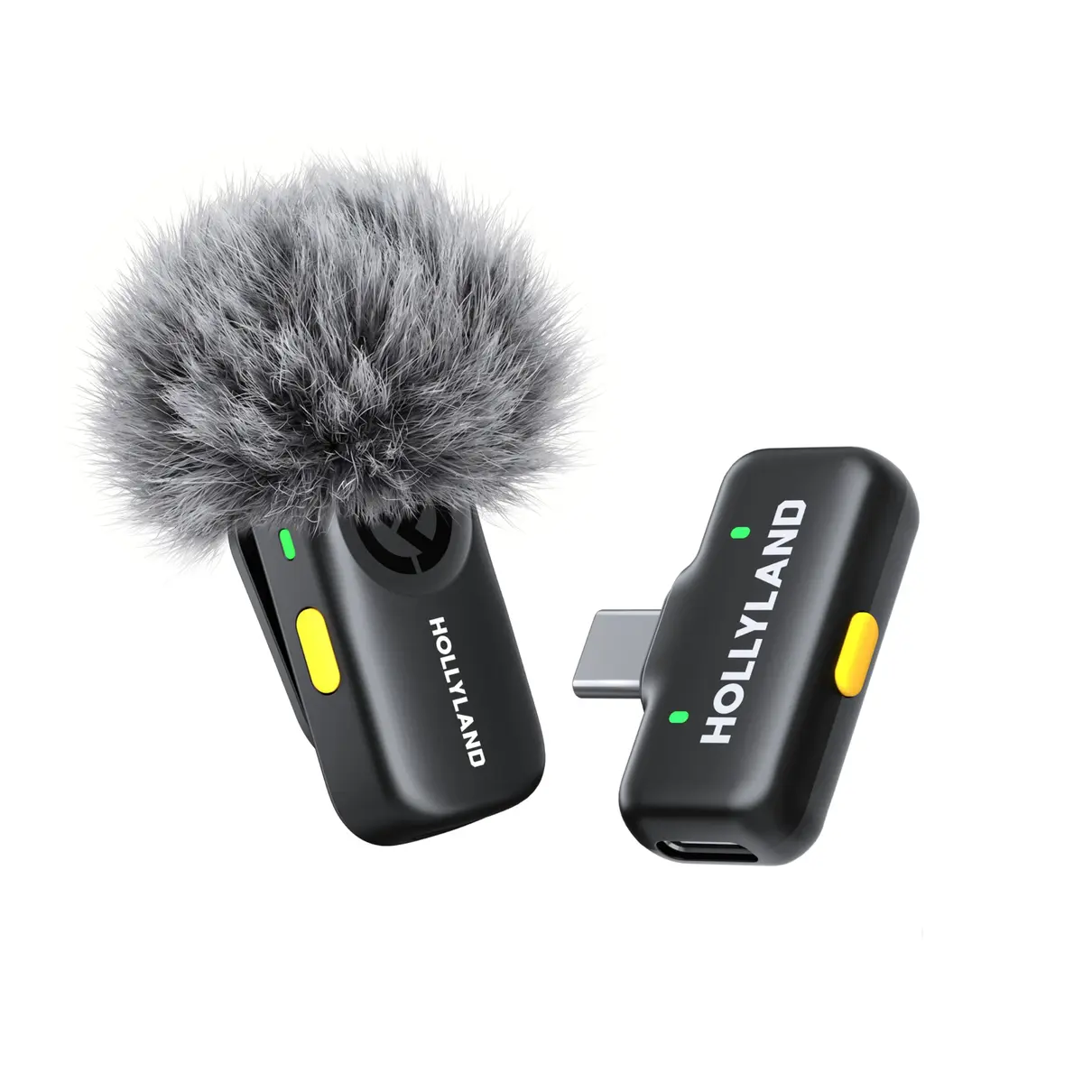 Hollyland LARK A2 Solo (1TX + 1 Receptor USB-C) Microfone Sem Fio para iPhone/Android - 1