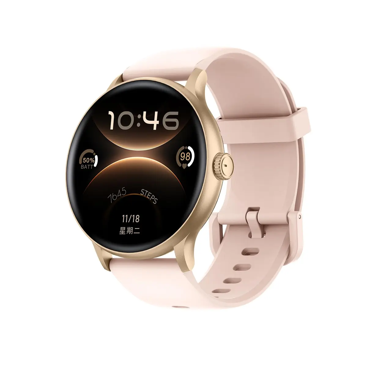 Smartwatch Feminino Relógio Inteligente com IA Chatgpt, 1.32’’ AMOLED,iOS Android, IP68 Água, Frequência Cardíaca, Monitor de Sono, 100 Esportes, 2 Pulseiras silicone e couro