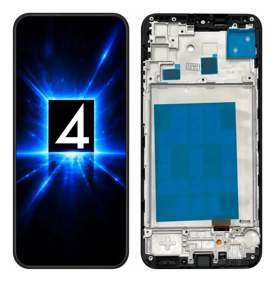 Tela Compatível A15 4g A15 5g A155 A156 Com Aro Top + Brinde / Frontal Display Lcd Touch Módulo 4 Store Premium Preto