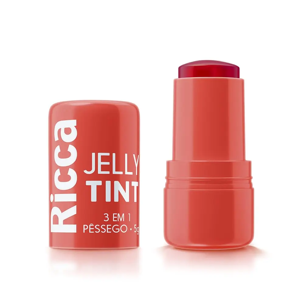 Ricca Bastão Jelly Tint Pêssego - 1