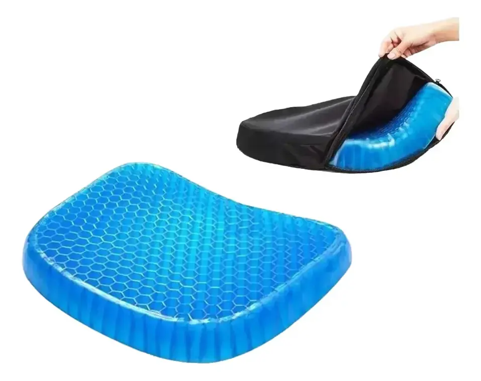 Almofada de Gel Retangular Antiescaras para Cadeira, da Macarons Bazar - 1