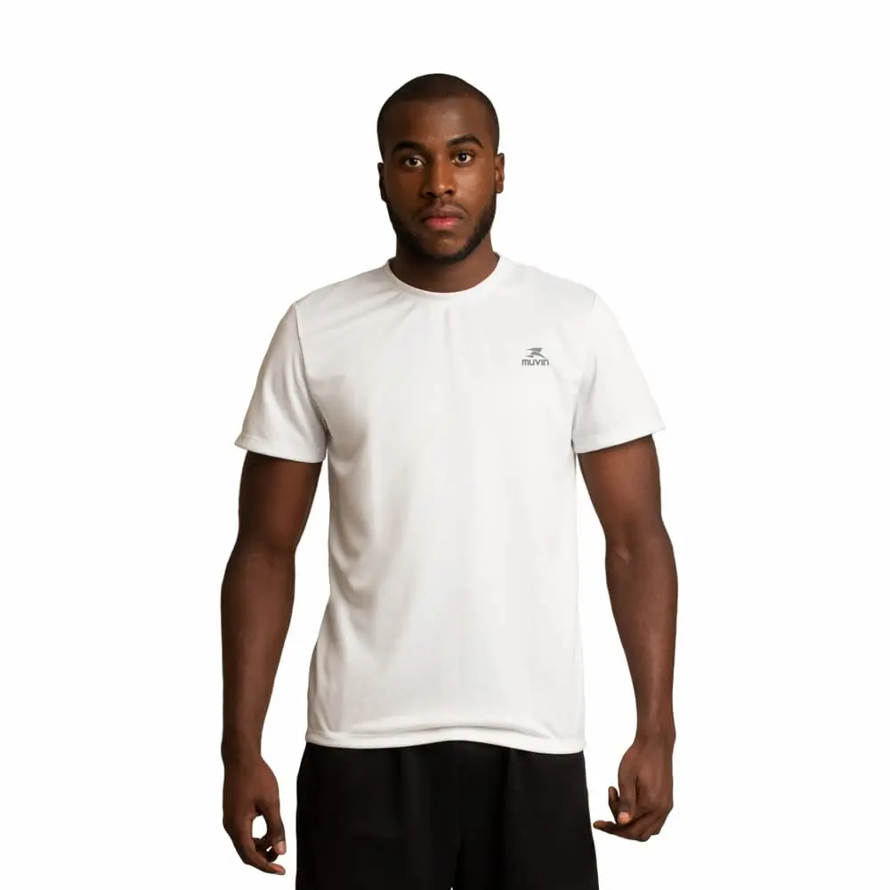 Camiseta Dry Basic SS FPS 50 Muvin – Manga Curta – Masculina – Proteção Solar UV50 – Camiseta Para Academia Treino Funcional – Pilates – Yoga – Corrida – Ginástica Fitness – Caminhada – Secagem Rápida