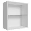 Armário Aéreo 60 cm com 2 Nichos Abertos para Cozinha Madesa Lux, Glamy, Agata, Stella - Branco - 1