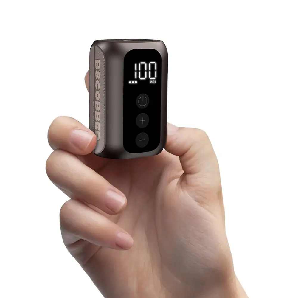 BSCOBBER A5mini Bomba de ar portátil recarregável sem fio Acessórios para bicicleta Inflador de pneus 100PSI de alta pressão