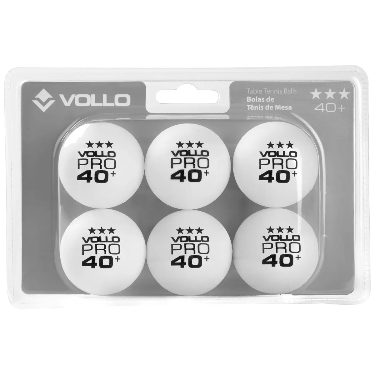Vollo Kit 6 Bolas de Tênis de Mesa - 1