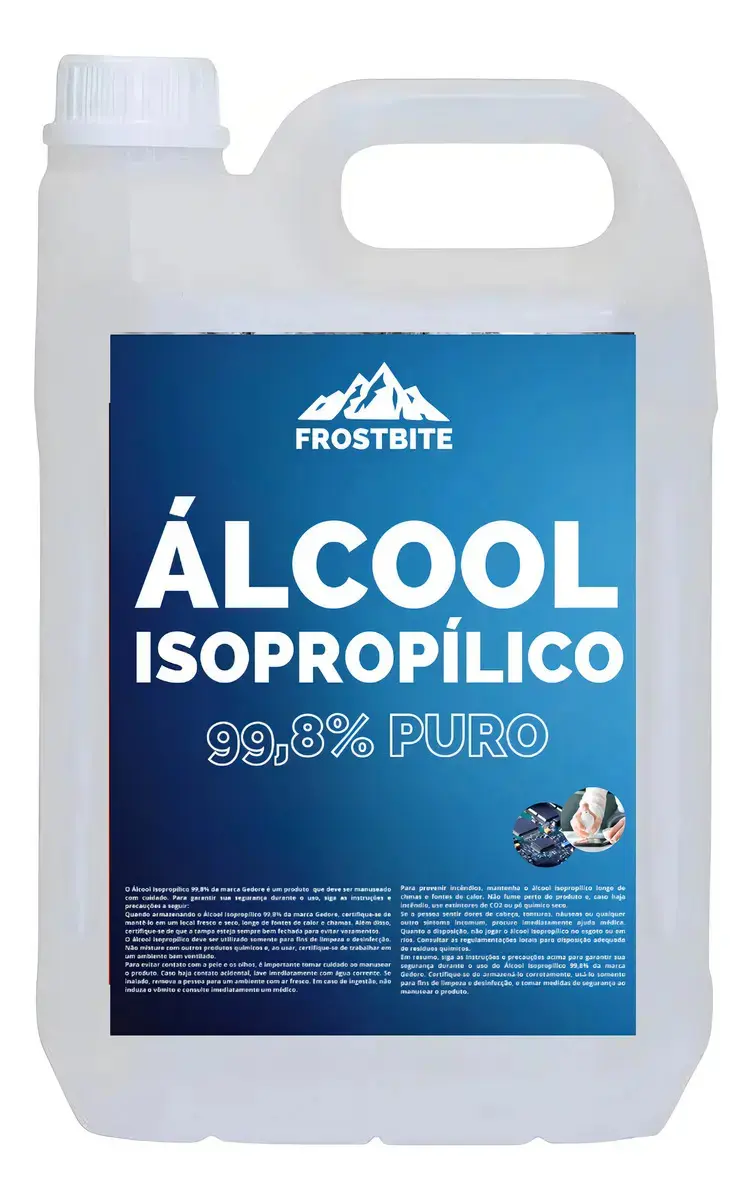 Alcool Isopropilico Puro 100% Limpador Uso Geral + 5l - 1